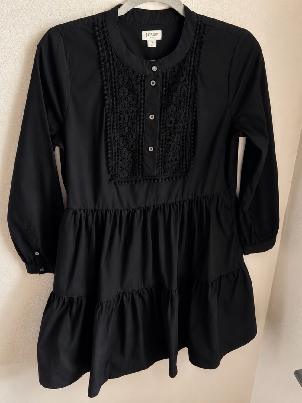 J.Crew Embroidered Cotton Prairie Mini Dress XS Puff Sleeve